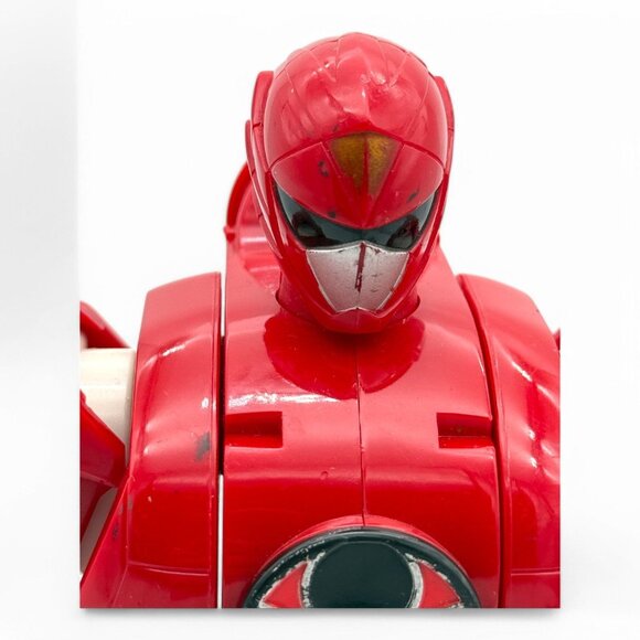 Bandai Power Rangers Red Ranger Ninja Storm Morphing Zord Action Figure 7" Vinta - Picture 9 of 11